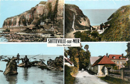 76* SOTTEVILLE S/MER  Multivues   (CPSM Format 9x14cm)       RL43,0937 - Other & Unclassified