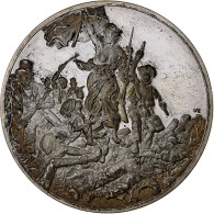 France, Médaille, La Liberté Guidant Le Peuple, Eugène Delacroix, Argent, SUP - Sonstige & Ohne Zuordnung