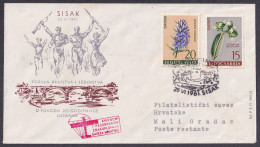 .Yugoslavia, 1961-06-25, Croatia, Sisak, WWII Anniversary, Parachute Mail, Special  Cover I - Andere & Zonder Classificatie