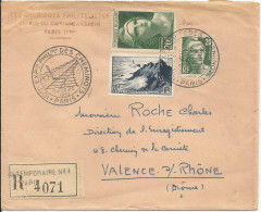 SOLDES - 1953 - Bel Affranchissement Sur Lettre Recommandée - EXPO. PHILATELIQUE DES CHEMINOTS - PARIS 19 Et 20/12/53 - Commemorative Postmarks