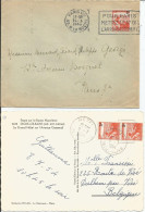 SOLDES - 1946 - N° 750 Oblitéré (o) Sur 2 Documents Dont Carte De DIGNE-LES-BAINS (Grand Hôtel) - Covers & Documents