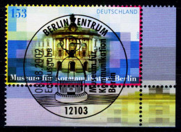 BRD 2002 Nr 2276 ZENTR-ESST ECKE-URE X22E586 - Used Stamps