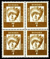 BRD DS BED. DEUT. Nr 348y Postfrisch VIERERBLOCK X279052 - Unused Stamps