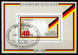 BRD BLOCK KLEINBOGEN Block 10-ESST-BONN Gestempelt S52C7FA - Otros & Sin Clasificación