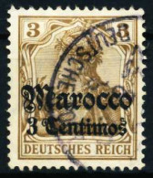 DEUTSCHE AUSLANDSPOSTÄMTER MAROKKO Nr 34 Gestempelt X458606 - Deutsche Post In Marokko