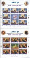 UNO GENF, 301-302, Kleinbogensatz (3x3), Postfrisch **, 50 Jahre UNICEF: Märchen Und Legenden 1996 - Hojas Y Bloques