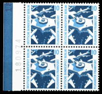 BERLIN DS SEHENSW Nr 798 Postfrisch VIERERBLOCK SRA X60DD5E - Unused Stamps