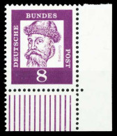 BRD DS BED. DEUT. Nr 349x Postfrisch ECKE-URE X64889A - Unused Stamps