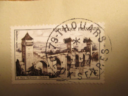 2024 Issu Du Bloc Affiche Pont VALENTRE Cahors Club Philaposte Oblitéré / Fragment Cachet Rond 23/02/2024 - Used Stamps