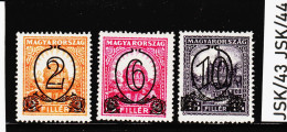 JSK/44 U N G A R N 1931 Michl  471/73 (*) FALZ  SIEHE ABBILDUNG - Unused Stamps