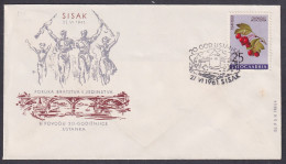 .Yugoslavia, 1961-06-27, Croatia, Sisak, WWII Anniversary, Special Postmark & Cover - Andere & Zonder Classificatie