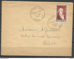 SOLDES - 1951 – N° 895 Seul Sur Lettre FDC – PARIS 02/06/1951 - Briefe U. Dokumente