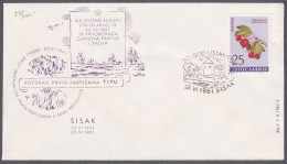 .Yugoslavia, 1961-06-28, Croatia, Sisak, WWII Anniversary, Special Cover & Postmark - Autres & Non Classés