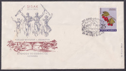 .Yugoslavia, 1961-06-28, Croatia, Sisak, WWII Anniversary, Special Postmark & Cover - Andere & Zonder Classificatie