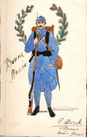 Bonne Année- 1er Zouave Passé à ARRAS Par G. Busch - Patriotic