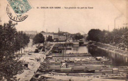 S21-024 Chalon Sur Saone - Vue Générale Du Port Du Canal - Chalon Sur Saone