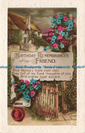 R626939 Birthday Remembrances Of My Friend. Rotary Photo. Rajar Bromide Card. RP - Monde