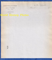 Papier Ancien à En-tête - PARIS ,  39 Rue Lafayette - Maison ACKER , MERRALL & CONDIT - PARK & TILFORD - A. Reynaud - Documentos Históricos