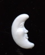 FEVE  - FEVES - ANCIENNE - PLASTIQUE BLANC - LA LUNE - FINE - Frühe Figuren