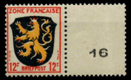 FRANZ. ZONE ALLG. AUSG. Nr 6aw-MNr15 Postfrisch ZW-STEG X7BD74A - General Issues