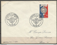 SOLDES - 1952 – N° 906 Seul Sur Lettre – SEMAINE DE L’ARMEE – PARIS – 14/07/1951 - Lettres & Documents