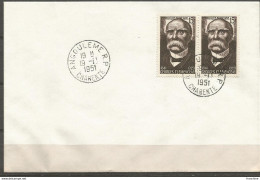 SOLDES - 1951 - N° 918 (paire) Sur Enveloppe ANGOULEME - Storia Postale