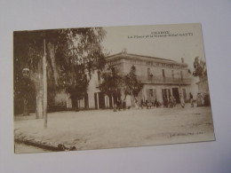 ALGERIE-CHARON-LA PLACE ET LE GRAND HOTEL GATTI- ANIMEE - Autres & Non Classés