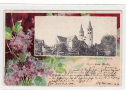 39079821 - Goslar, Rahmenkarte. Partie An Der Klosterkirche Neuwerk Gelaufen, 1905. Leichter Schrift- Und Stempeldurchd - Goslar
