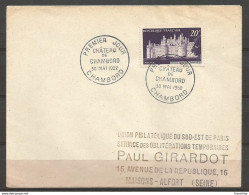 SOLDES - 1952 – N° 924 Sur Lettre FDC - CHAMBORD 30/05/1952 - 1950-1959