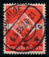 3. REICH 1935 Nr 572y Zentrisch Gestempelt X7295BE - Gebruikt