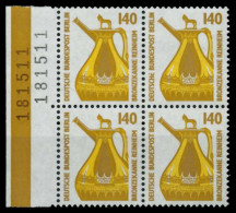 BERLIN DS SEHENSW Nr 832 Postfrisch VIERERBLOCK SRA X7298CE - Unused Stamps