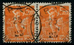 D-REICH INFLA Nr 238 Zentrisch Gestempelt WAAGR PAAR Gepr. X73A5E2 - Used Stamps