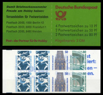 BRD MARKENHEFTCHEN Nr MH 25bv Postfrisch S6385F6 - Autres & Non Classés