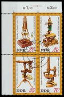 DDR ZUSAMMENDRUCK Nr 2534VB Zentrisch Gestempelt VIERERBLOCK X14D8FA - Zusammendrucke