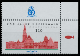 BRD BUND 2000 Nr 2111 Postfrisch ECKE-ORE X60E7AA - Unused Stamps