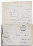 Guerre 39/45 Lettre FM De GERYVILLE ALGERIE 1941  P / FRANCE Censure - 2. Weltkrieg 1939-1945