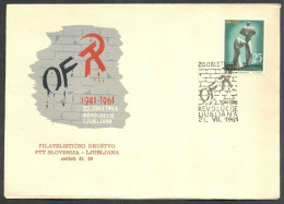 .Yugoslavia, 1961-07-21, Slovenia, Ljubljana, OF, Revolution, Special Postmark & Cover - Otros & Sin Clasificación