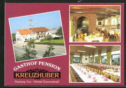 AK Dommelstadl / Neuburg, Gasthof-Pension Kreuzhuber, Passauer Strasse 36, Innenansichten  - Passau