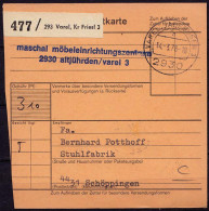 Varel Altjürden N. Schöppingen Paketkarte  (b975 - Otros & Sin Clasificación