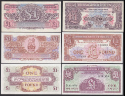 UK BRITISH ARMED FORCES 3 X 1 Pound 2th, 3th + 4th Serie   (28385 - Andere - Europa