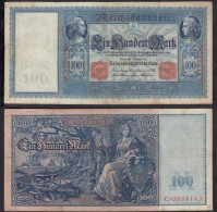 Ro 35 - 100 Mark Reichsbanknote 7.2.1908 - Serie: C Pick 35 F (4)    (30733 - Andere & Zonder Classificatie