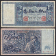 Ro 35 - 100 Mark Reichsbanknote 7.2.1908 - Serie: C Pick 35 VF- (3-)    (30730 - Otros & Sin Clasificación