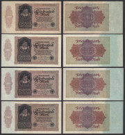 4 Stück á Ro. 77 - 5.000 5000 Mark 1922 Pick 78 VF (3) Serie B,C,D,E   (30754 - Andere & Zonder Classificatie