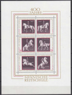 Österreich - Austria - 1972 Mi. Block 2 - 400 Jahre Spanische Reitschule ** MNH - Sonstige & Ohne Zuordnung