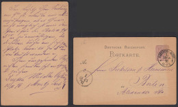 DRESDEN-ALTST. Deutsches Reich 1876 5 Pfennige Postkarte Nach BERLIN   (32203 - Otros & Sin Clasificación