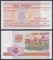 Weißrussland - Belarus 5 Rubel 2000 Pick 22 UNC (1)     (32223 - Sonstige – Europa