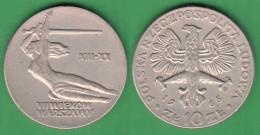 Polen - Poland 10 Zlotych 1965 - 700 Jahre Warschau    (30765 - Poland