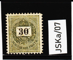 JSK/07  U N G A R N 1888  MICHL  37 A (*) FALZ  Siehe ABBILDUNG - Unused Stamps