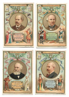 S 406, Liebig 6 Cards, Compositeurs Célèbres (spots Backside)(ref B7 R2) - Liebig