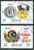 LIBYA 2013 Martyr's Day With Omar Mukhtar Flowers Roses Flags (Fine PMK) - Libye